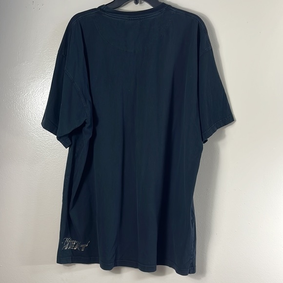 NBA Miami Heat tee shirt black men’s size 2XL - Picture 2 of 6